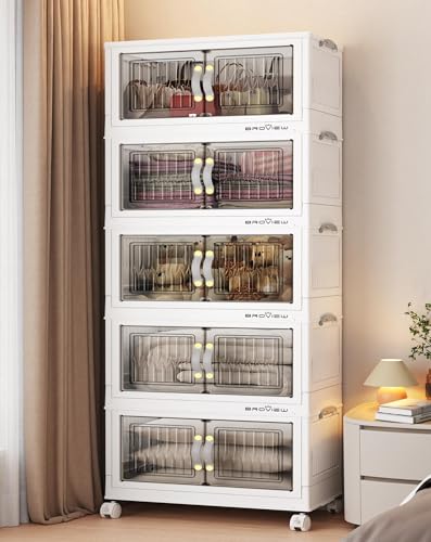 225Qt Stackable Storage Bins with Lid (5 Count)