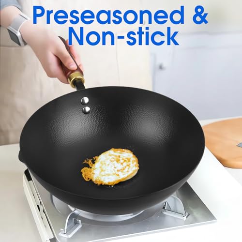10 Inch Carbon Steel Wok For Electric