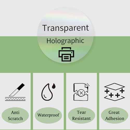 3" Round Transparent Clear Thermal Label Stickers