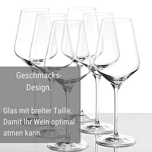 Quatrophil Red Wine Glasses Crystal (6 Count)