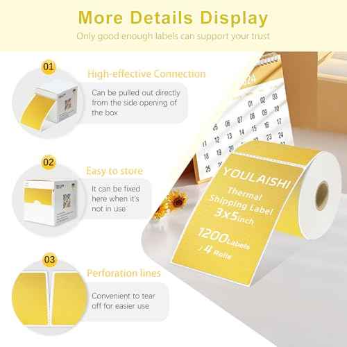 3 X 5 Inch Printable Waterproof Rectangle Color Coding Labels