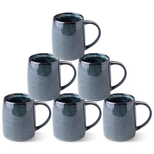 Large Coffee Mugs Set of 6 (6 Count)