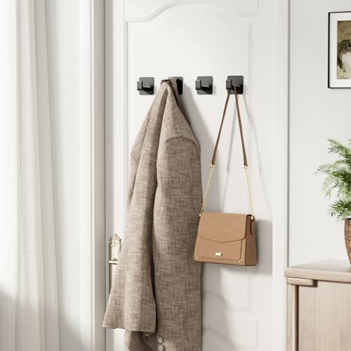 Square Self Adhesive Towel Hooks (4 Count)