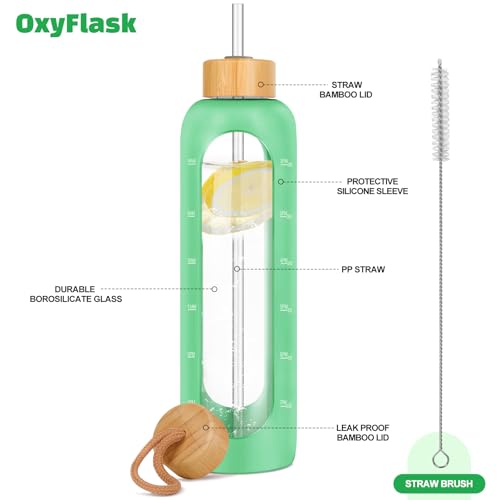 Glass Water Bottles 32 oz