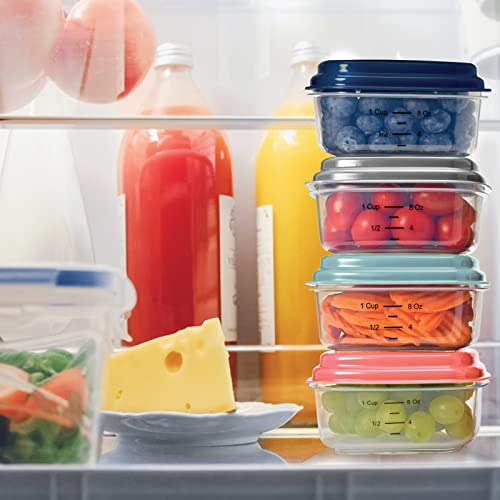 Small Plastic Containers With Lids 8 oz (6 Count)
