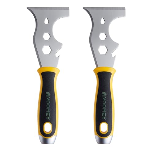 12-in-1 Putty Knife, 2 Pack Paint Scraper Tool