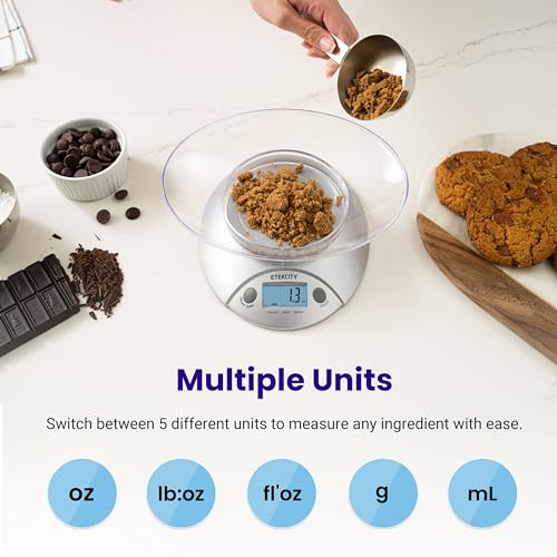Food Kitchen Scale with Bowl