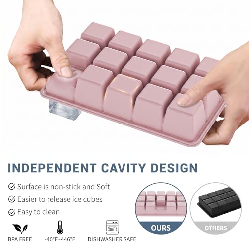 Silicone Ice Cube Tray 2 Pack (2 Count)