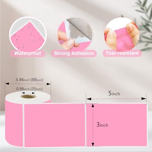 3 X 5 Inch Printable Waterproof Rectangle Color Coding Labels