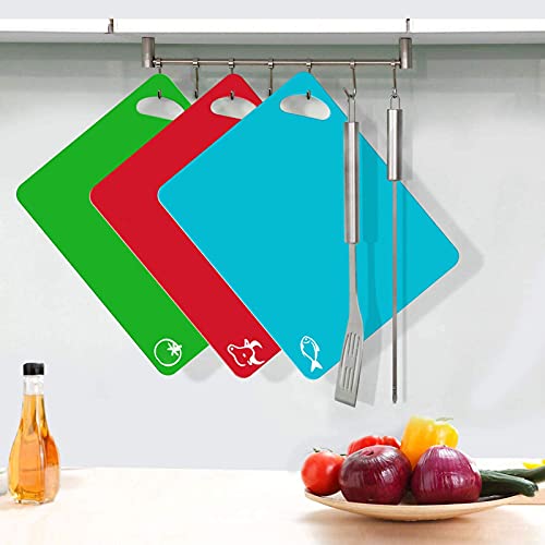 Kitchen Plastic Cutting Board Set (4 Count)