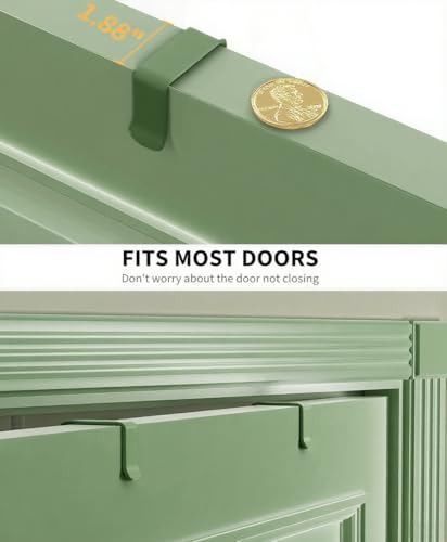 Sage Green 9 Tier Over The Door Pantry Organizer