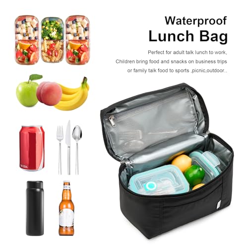 NOL Insulated Lunch Bags for Women Cooler Bag Lightweight Nylon Waterproof Lunch Box For Work