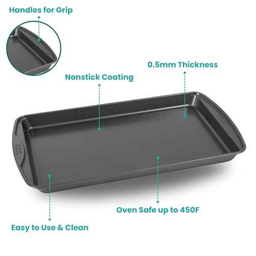 Nonstick Cookie Sheet 15in baking area