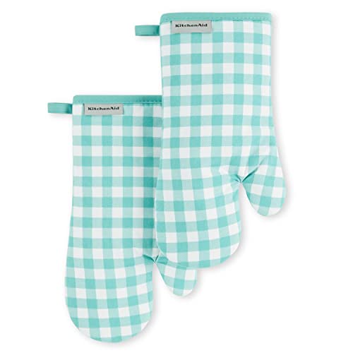 Gingham Oven Mitt 2