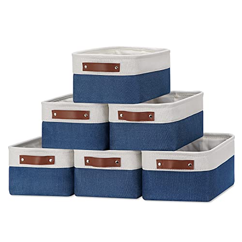 Set of 6 Small Baskets for Organizing (6 Count)