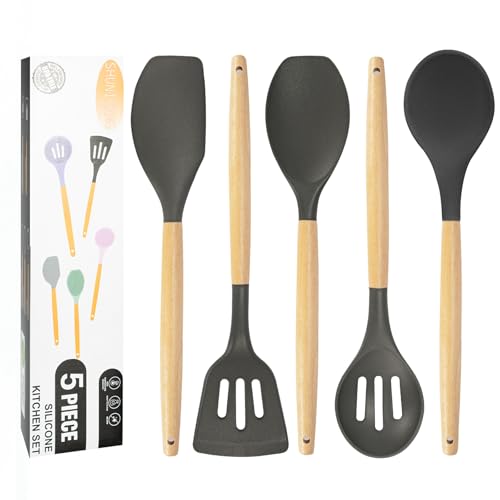 Non Stick Silicone Cooking Utensils Set (5 Count)