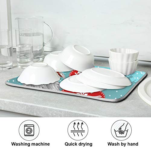 Super Absorbent Dish Drying Mat