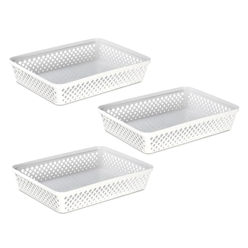 Plastic Storage Basket Set (3 Count)
