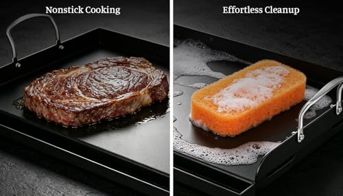 25" x 16" Cast Iron Grill Griddle Kit