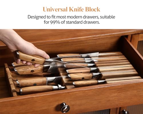 In drawer Knife Block