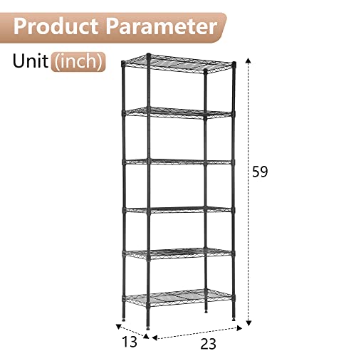 6 Tier Wire Shelf