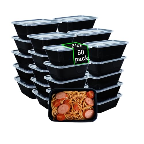 24oz to go square Food Containers (50 Count)