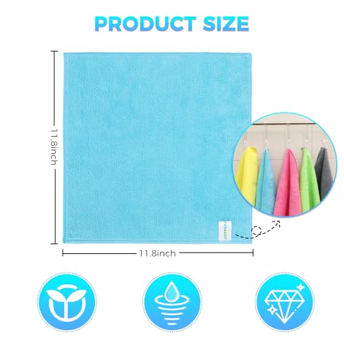 15Pcs Microfiber Cleaning Cloths (15 Count)