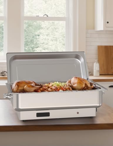 2 Pack Electric Chafing Dish Buffet Set 9 QT Buffet Food Servers
