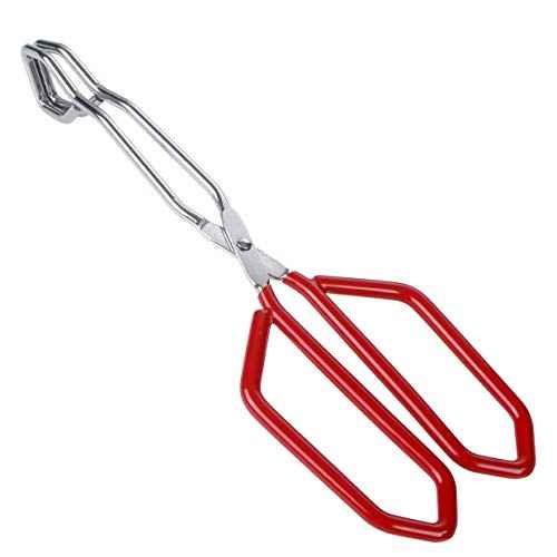 Stainless Steel Scissor Tongs Heavy Duty Cooking Tongs with Soft Handles