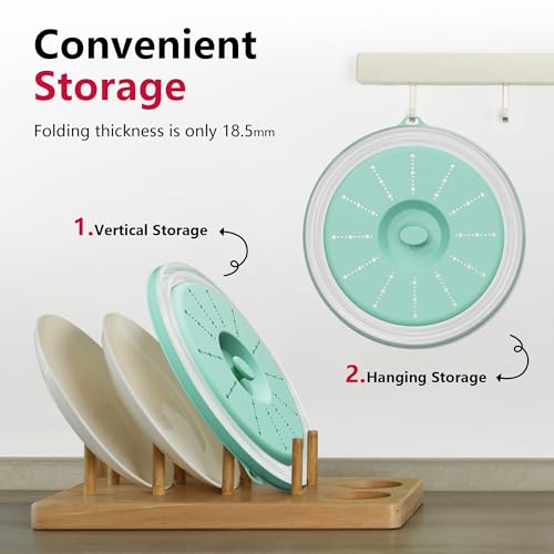 Microwave Splatter Cover Vented for Food with Hook Hole