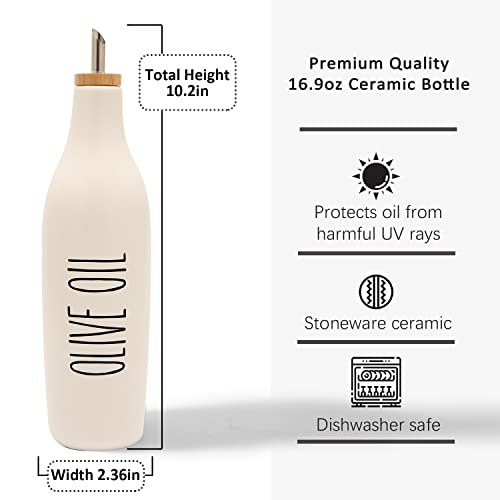 Ceramic Olive Oil Dispenser for Kitchen