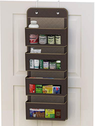 4 Clear Window Pocket Over Door Hanging Organizer