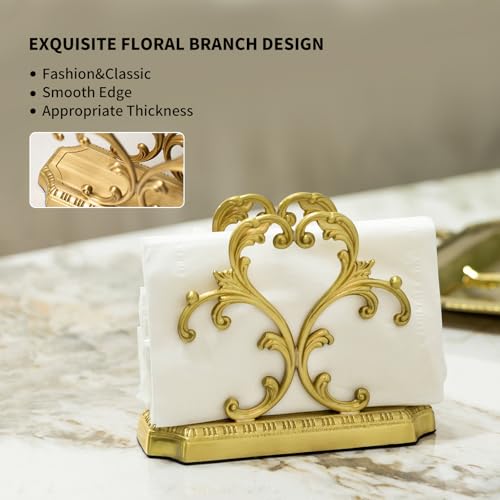 Luxurious Gold Napkin Holder for Table