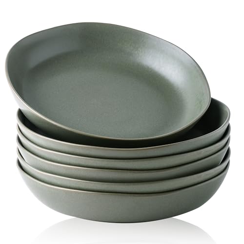 9.75'' Large Ceramic Pasta Bowls (6 Count)