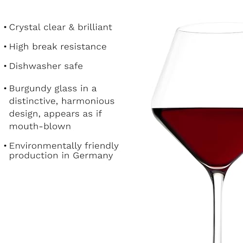 Revolution Burgundy Red Wine Glasses 18 1 (4 Count)