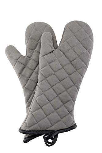 16" Quilted Terry Oven Mitts 1 Pair Heat Resistant Kitchen (2 Count)