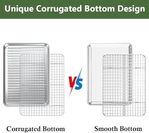 Half Baking Sheet Pan Cooling Rack Set