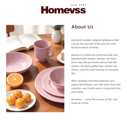 HomeVSS 20 Piece Pearl Dots Stoneware Dinnerware Set