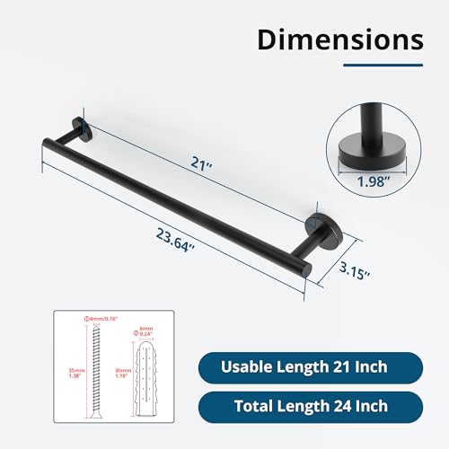 Towel Racks for Bathroom 24 Inch