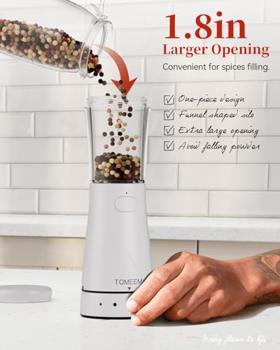 Electric Salt and Pepper Grinder Set with Storage Base (2 Count)