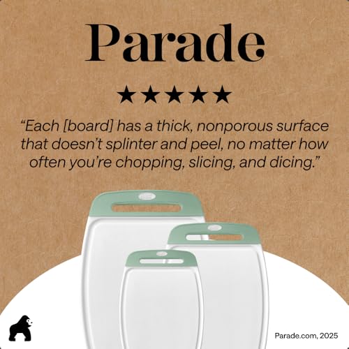 BPA Free Reversible Kitchen Cutting Board (3 Count)