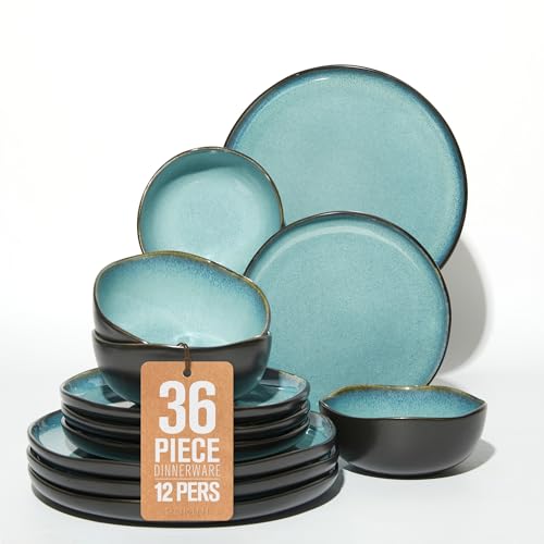 Stoneware Dinnerware Sets for 12