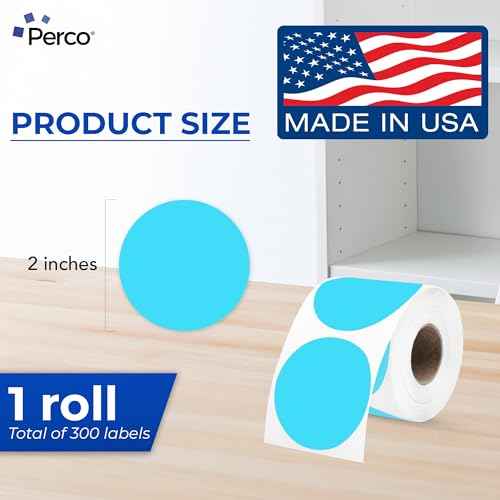 Light Blue Thermal Labels (300 Count)
