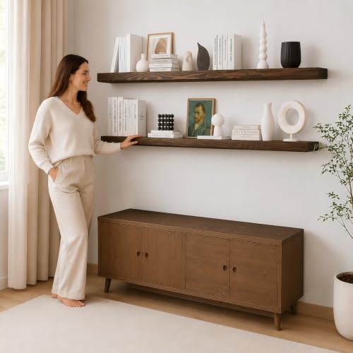 72 Inch Floating Shelves Set of 2 (2 Count)