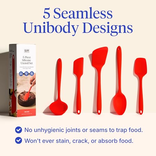 5 Piece Silicone Kitchen Utensils Set (5 Count)