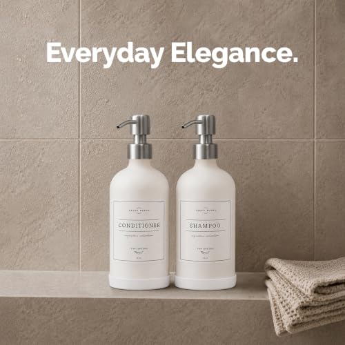 White Glass Soap Dispenser (2 Count)