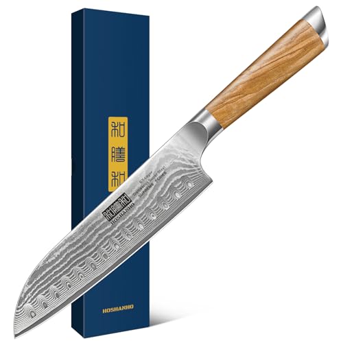Damascus Santoku Knife 7"