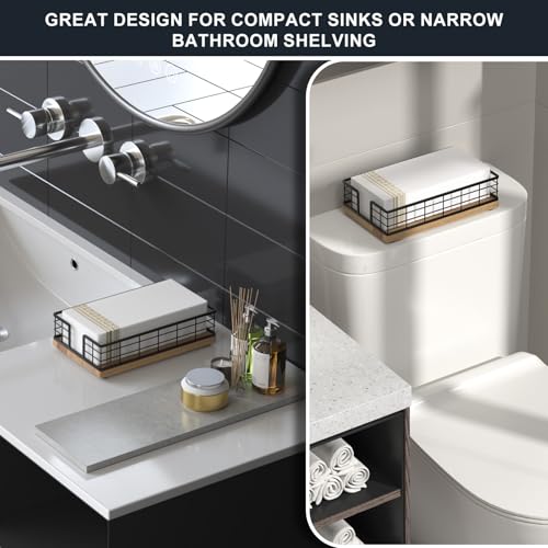 Guest Towel Holder Tray for Bathroom