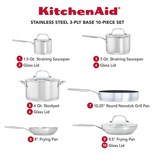 Stainless Steel Cookware Induction Pots and Pans Set