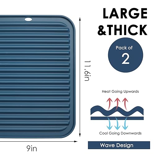 Silicone Mats for Kitchen Counter (2 Count)